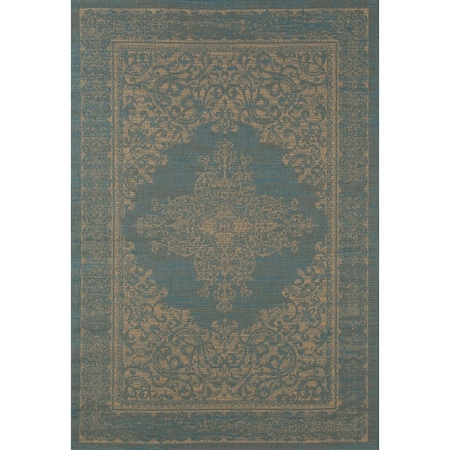 Standalone 8 x 11 ft. Plymouth Collection Nest Flat Woven Indoor & Outdoor Area RugBlue ST905775